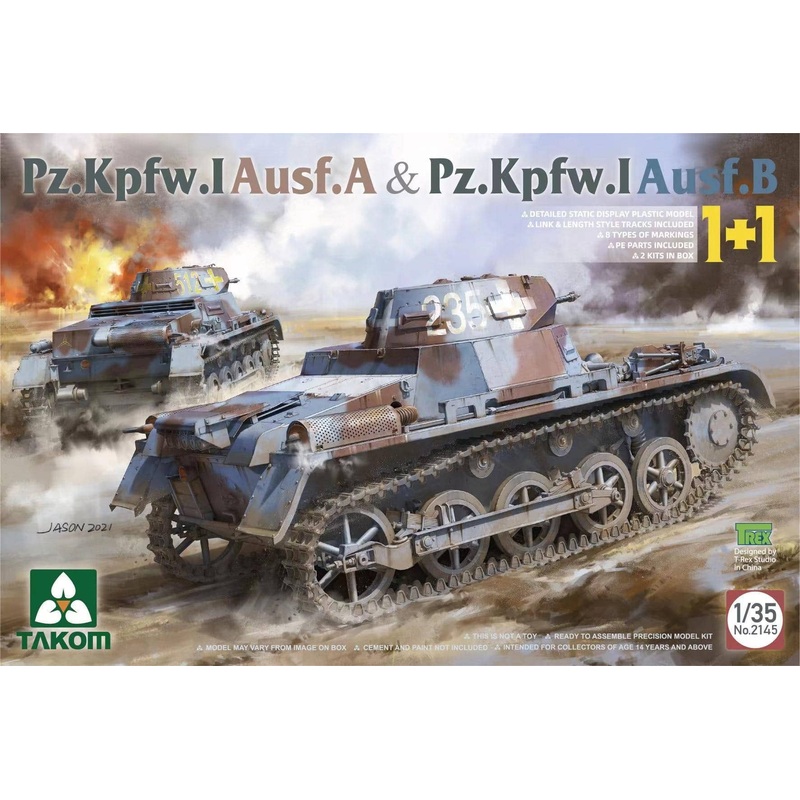 1/35 Pz.Kpfw.I Ausf.A & Pz.Kpfw.I Ausf.B (2 Kit Set)