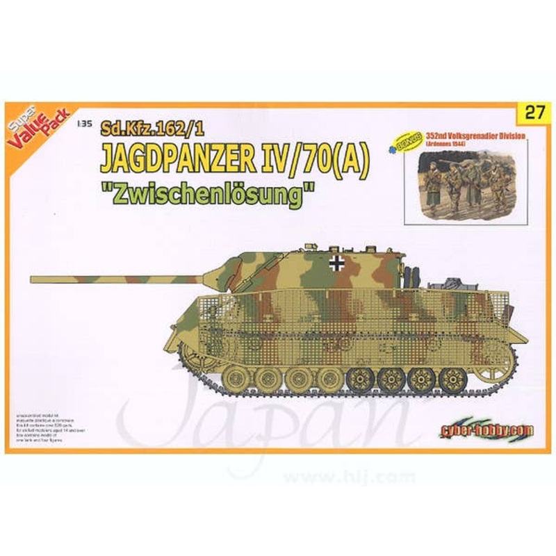 1/35 Sd.Kfz.162/1 Jagdpanzer IV/70(A) Zwischenlosung w/352nd Volksgrenadier Div. (Orange Box)