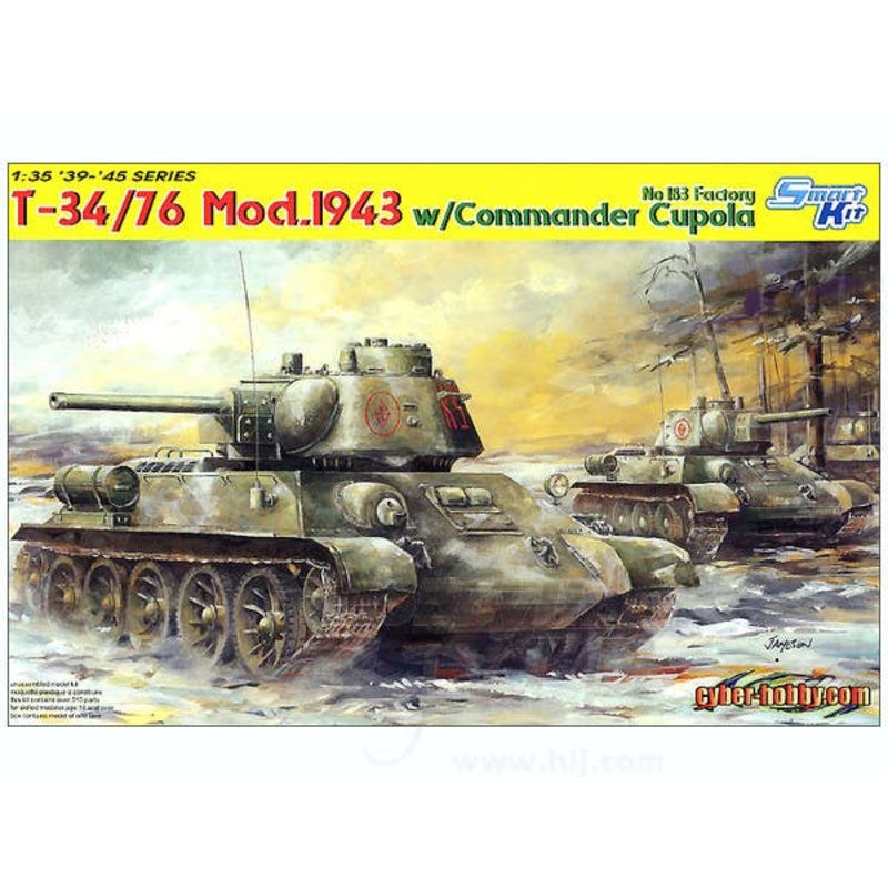 1/35 T-34/76 w/Commander Cupola 183rd Factory 1943