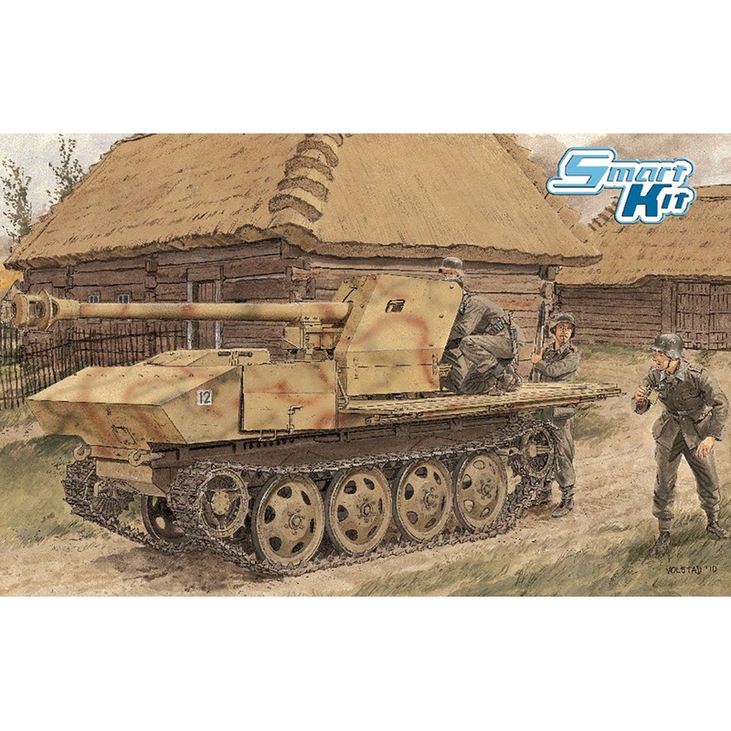 1/35 WW.II German 7.5cm PaK40/4 RSO Magic Track/Aluminum Barrel/3D Printed Muzzle Brake Included Luxury Version