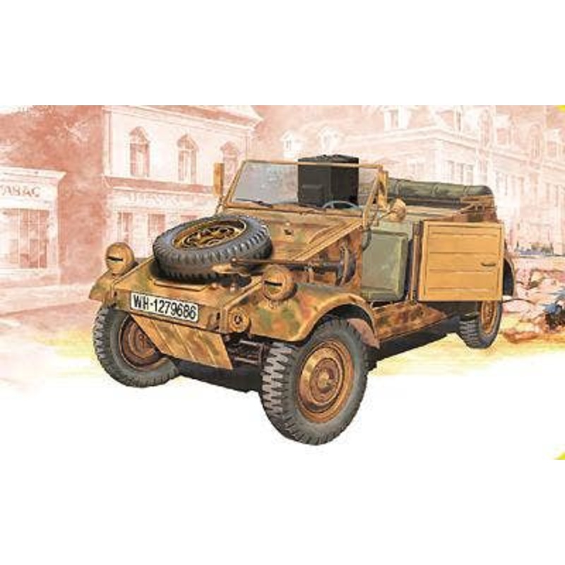 1/35 WWII German Kubelwagen Radio Car with Signal Soldier Figure