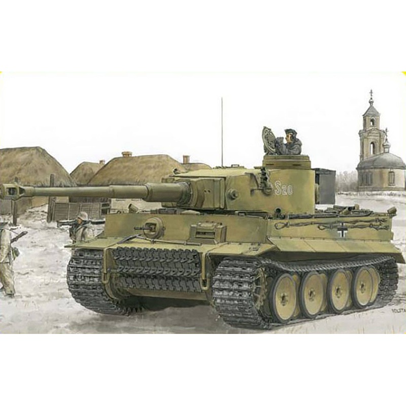 1/35 WWII German Tiger I Early Production Type Battle of Kharkov With Magic Track