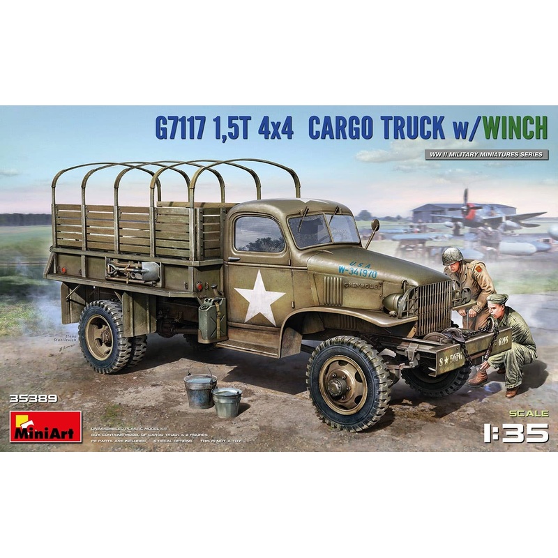 1/35 G7117 1.5t 4 x 4 Cargo Truck with Winch