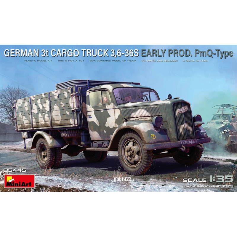 1/35 GERMAN 3t CARGO TRUCK 3,6-36S EARLY PROD. PmQ-Type