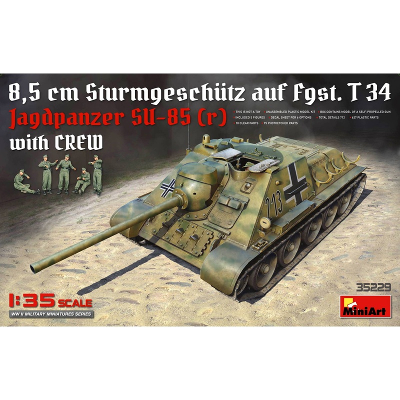 1/35 JagdPanzer SU-85(r) w/Crew