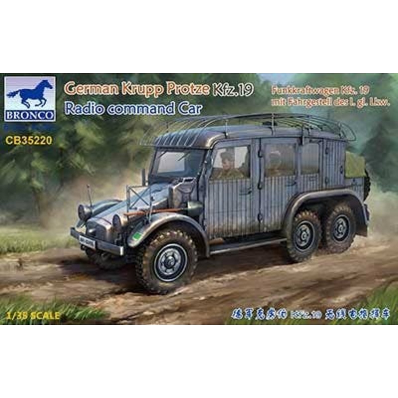 1/35 Krupp Protze Kfz. 19 German Funkkraftwagen (German Radio Command Car)