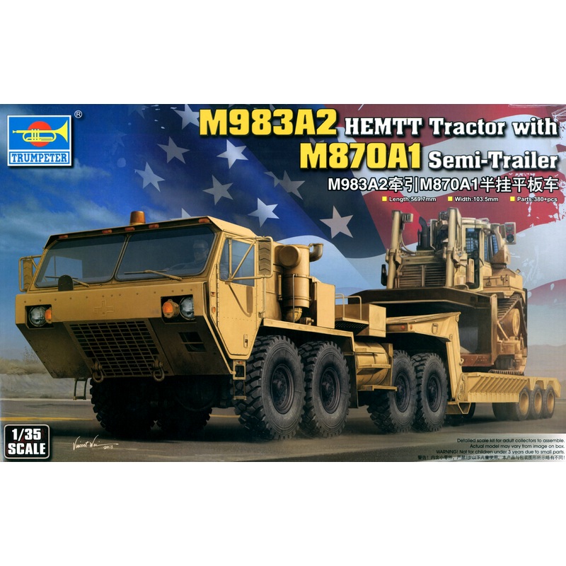 1/35 M983A2 HEMTT Tractor with M870A1 Semi-Trailer
