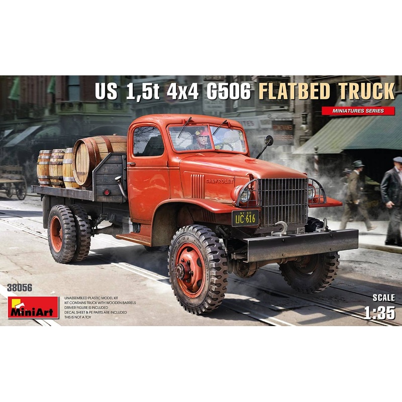 1/35 Made in USA 1.5t 4x4 G506 Flatbed Truck