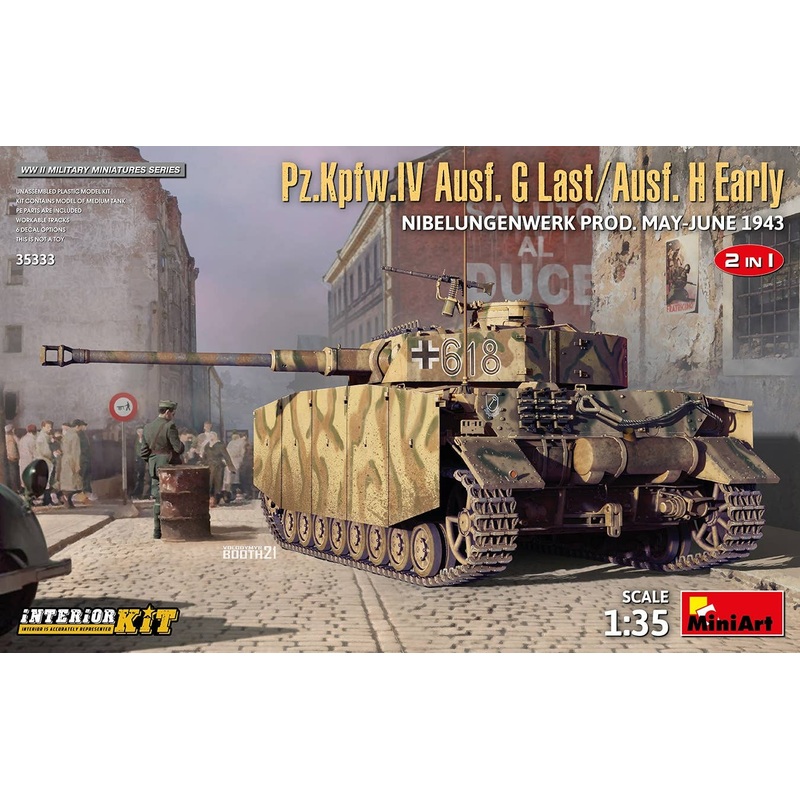 1/35 Pz.Kpfw.IV Ausf. G Last/Ausf. H Early Nibelungenwerk Prod. Made (May-June 1943)
