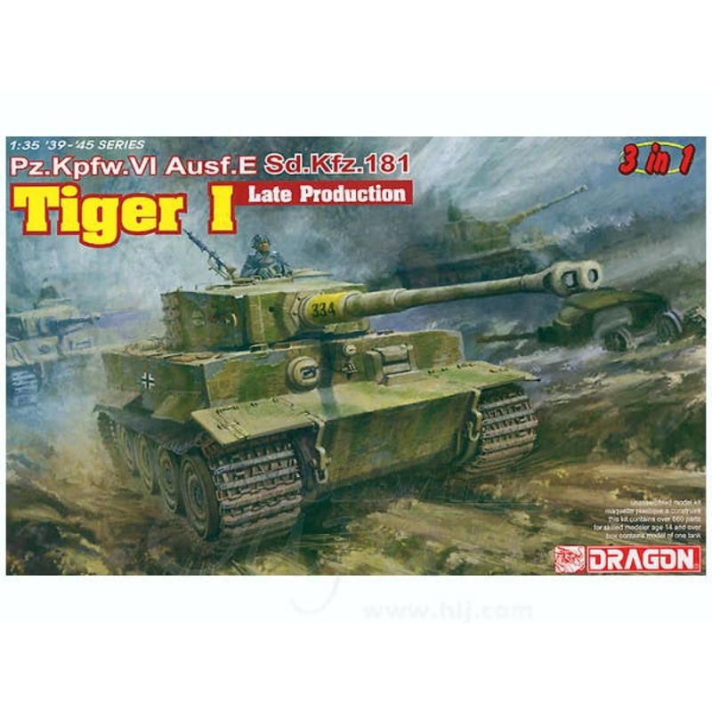 1/35 Pz.Kpfw.VI Tiger I Late Production (3 in 1)