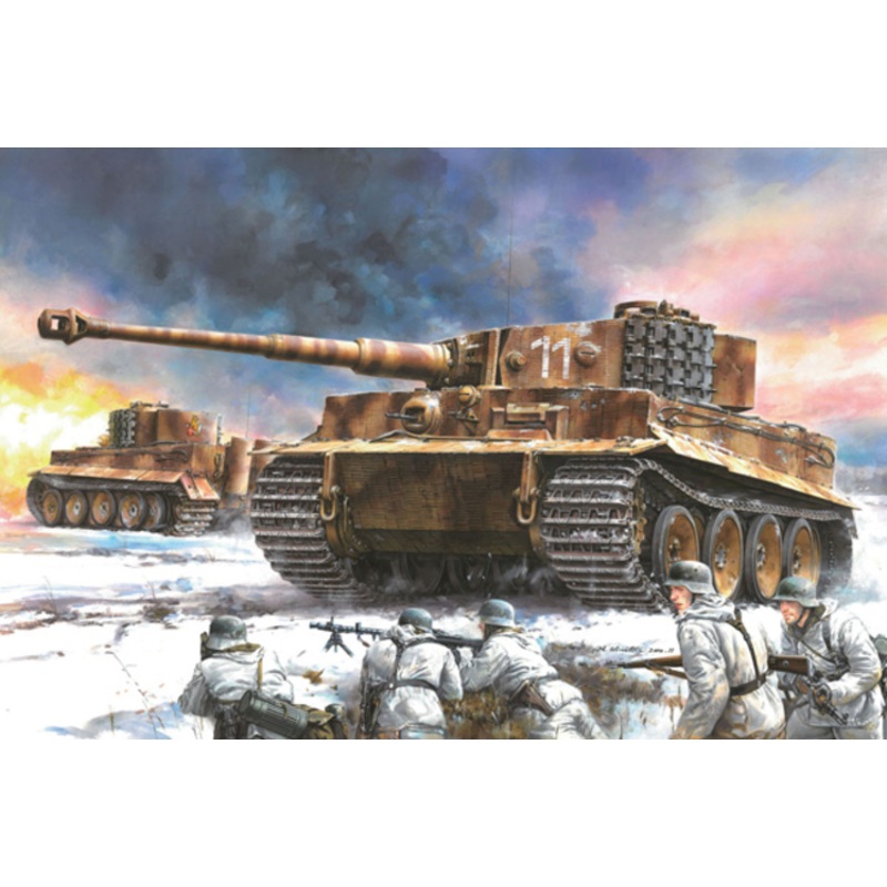 1/35 Sd.Kfz.181 Pz.Kpfw.VI Ausf.E Tiger I Mid Production w/Zimmerit s.Pz.Abt.506 Eastern Front 1944