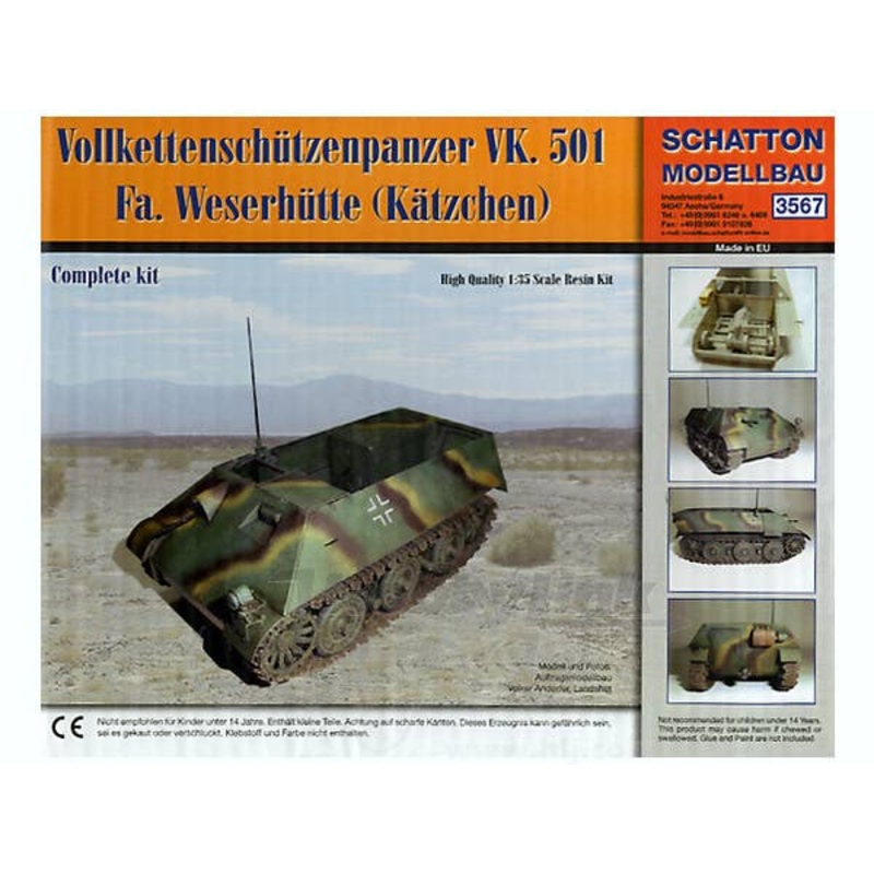 1/35 Vollkettenschutzenpanzer VK. 501 Fa. Weserhutte (Katzchen)