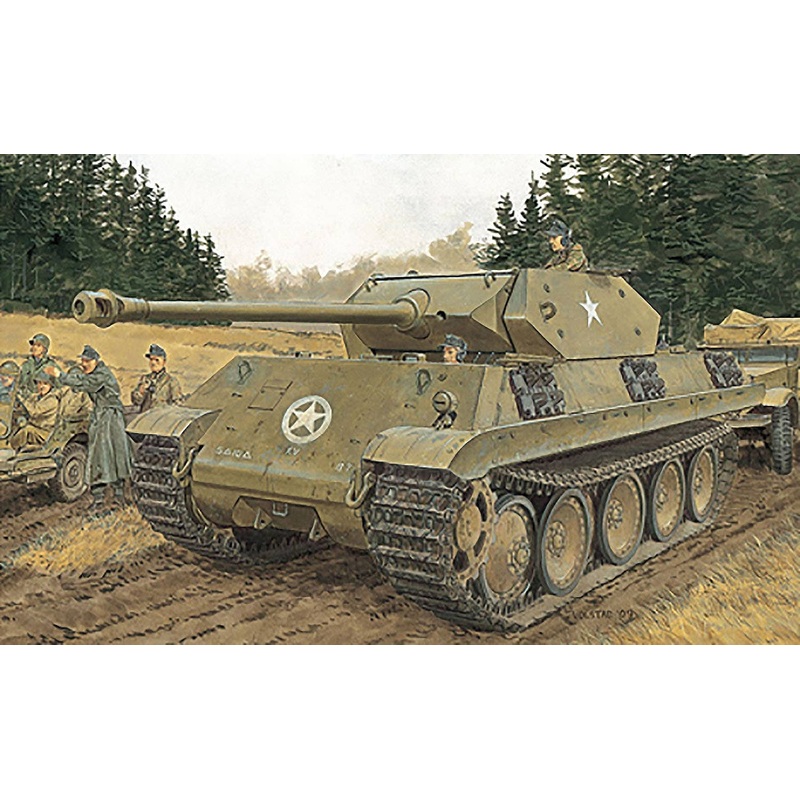 1/35 WW.II German M10 Panther (Camouflaged Tank) Operation Greif 1944 with Magic Track