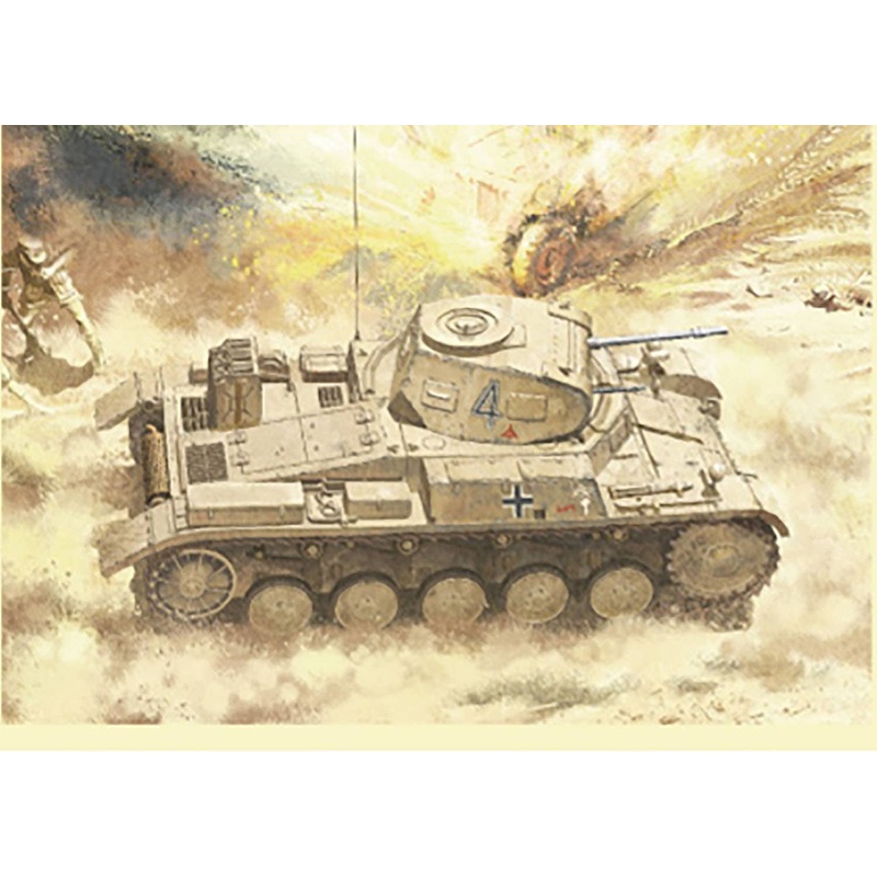1/35 WW.II German Panzer II Tank Type C Magic Track/Figure/Interior Parts/Gen2 Weapon/Metal Bucket/Uniform Included Luxury Set