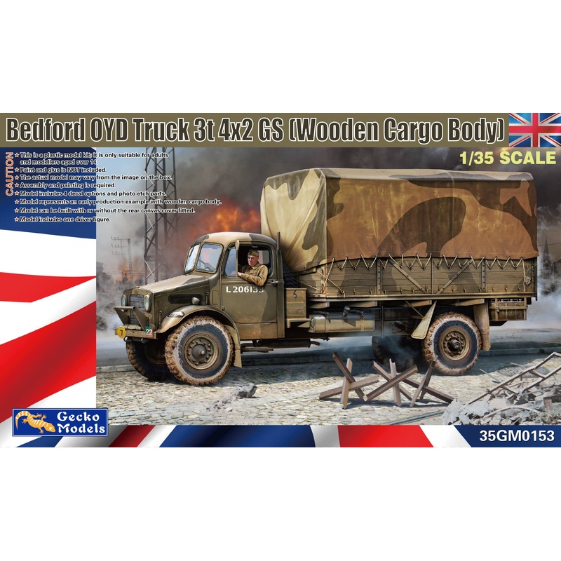 1/35 Bedford OYD Truck 3t 4x2 GS (Wooden Cargo Body)