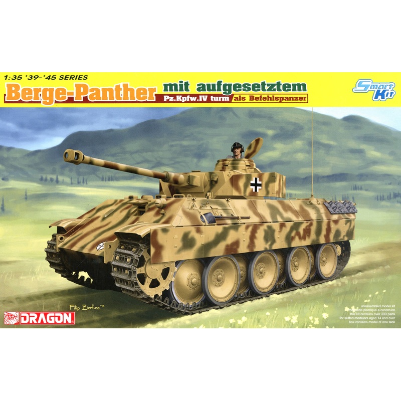 1/35 Berge-Panther mit Aufgesetztem Pz.Kpfw.IV Turm Als Befehlspanzer