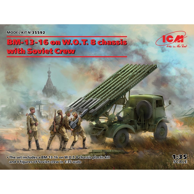 1/35 BM-13-16 On W.O.T. 8 Chassis With Soviet Crew