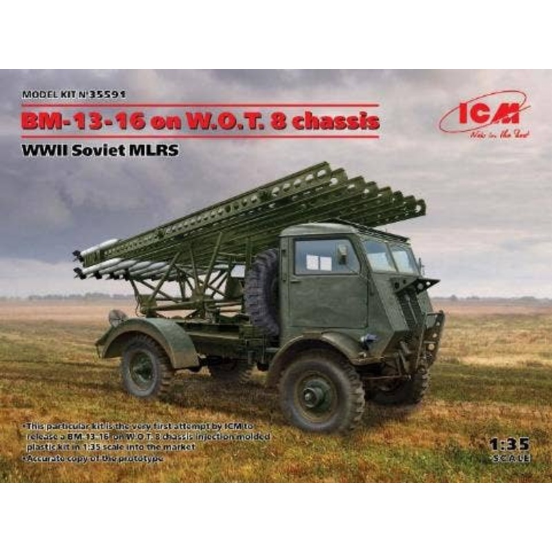 1/35 BM-13-16 on W.O.T. 8 Chassis, WWII Soviet MLRS
