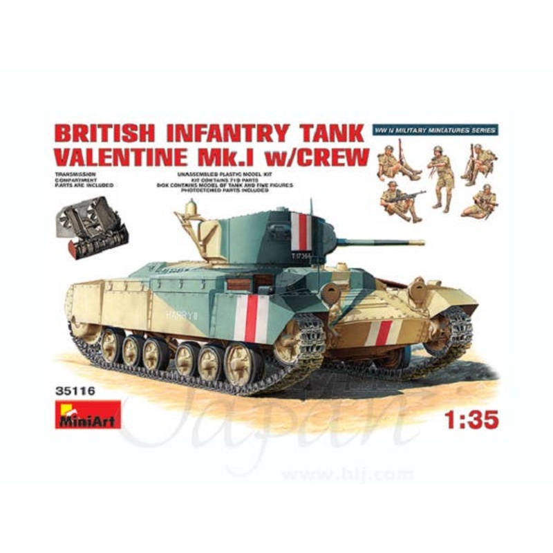1/35 British Infantry Tank Valentine Mk.I w/Crew