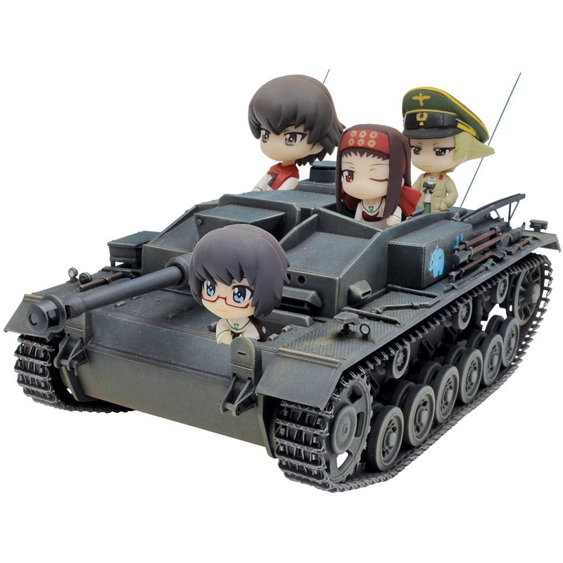 1/35 Girls und Panzer III Assault Gun F Type Hippo Team Petit Hippo Team Special Limited Edition with Figure