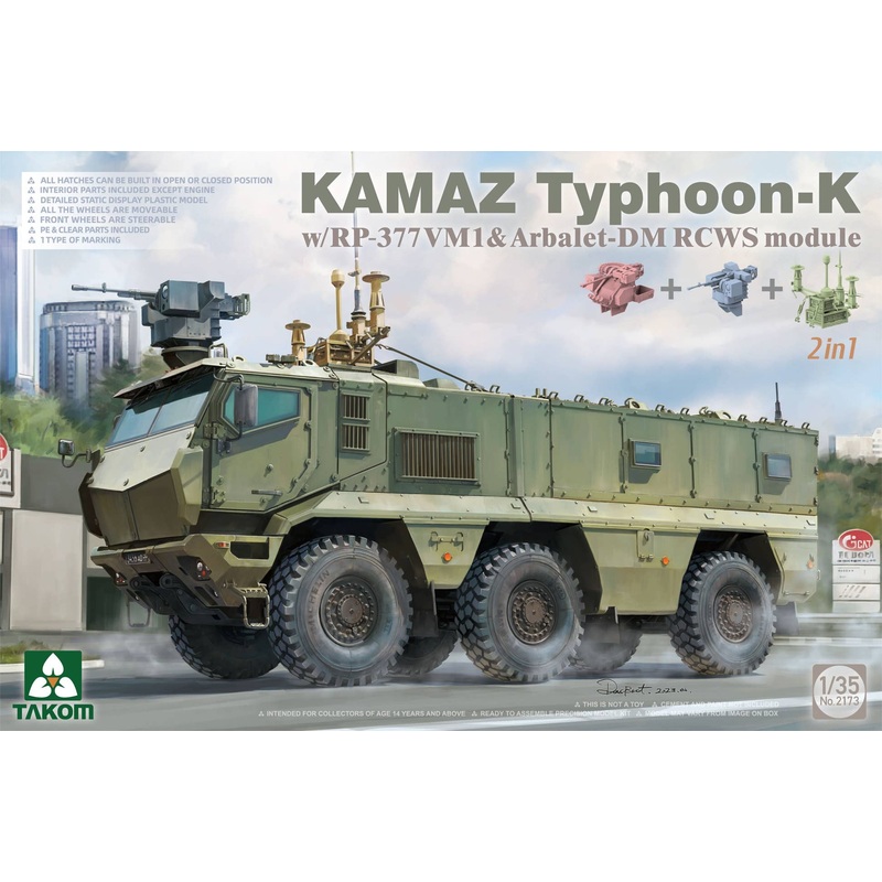 1/35 KamAZ Typhoon-K w/RP-377VM1 & Arbalet-DM RCWS Module 2 in 1