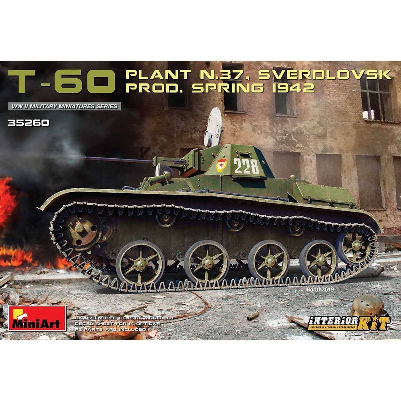 1/35 T-60 Plant N.37, Sverdlovsk Prod. Spring 1942. Interior Kit