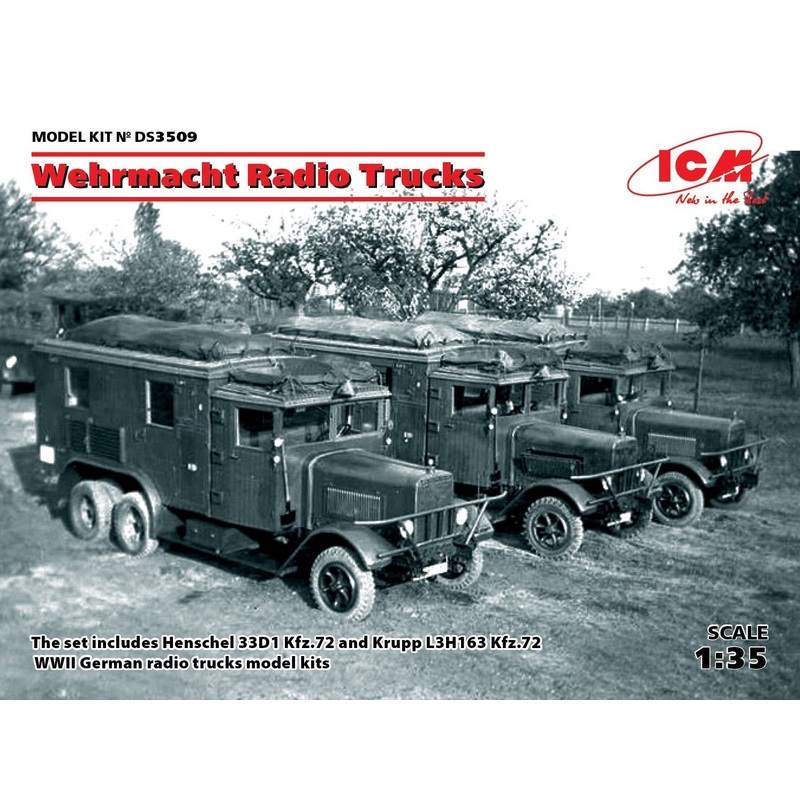 1/35 Wehrmacht Radio Trucks (Henschel 33D1 Kfz.72, Krupp L3H163 Kfz.72)