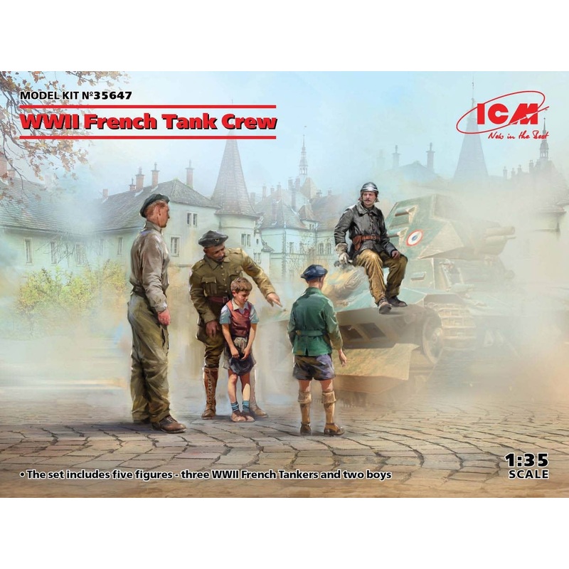 1/35 WW II France Tank Crew