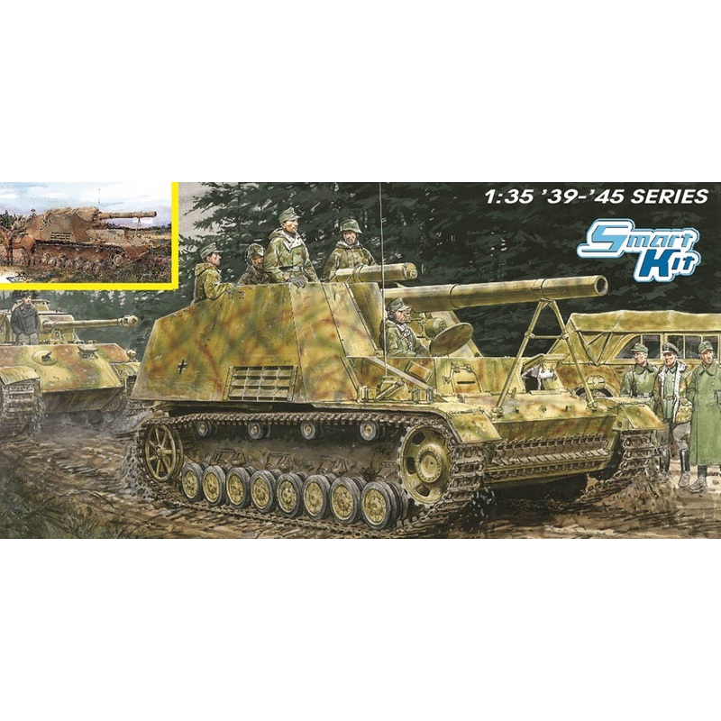 1/35 WW.II German Army Sd.Kfz.165 Hummel Early / Late Production 2in1 Aluminum Gun Barrel & Magic Track Included