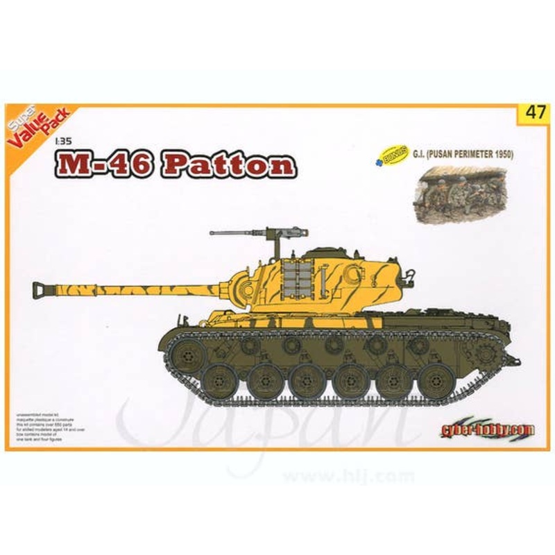 1/35 M46 Patton + G.I. Pusan Perimeter 1950 Figure Set