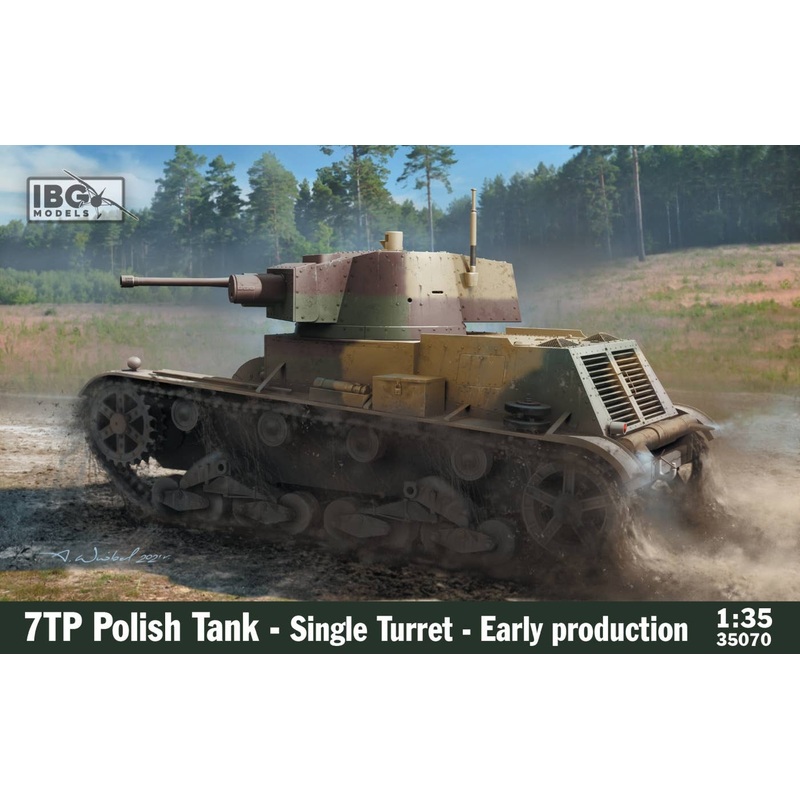 1/35 Po 7TP Light Tank 37mm Gun Mounted Type Early Model
