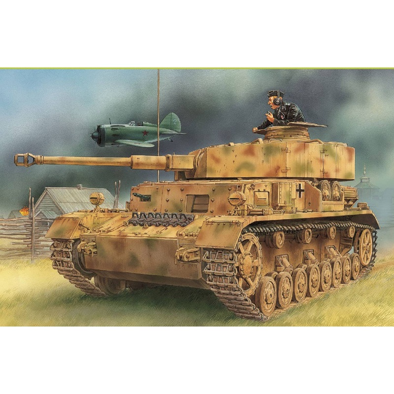 1/35 WWII German IV Tank Ausf.D 7.5cm KwK.40 L/43 Mounted Aluminum Barrel / 3D Printed Muzzle Brake / Magic Track included Luxury version