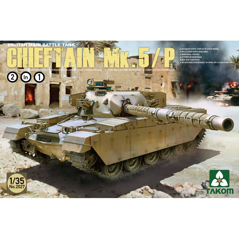 1/35 British MBT Chieftain Mk.5/P 2in1