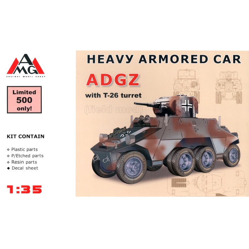 1/35 Heavy Armored Car ADZG with T-26 Turret