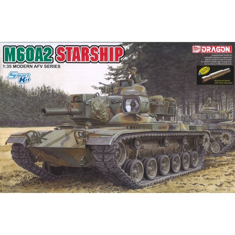 1/35 M60A2 Starship Aluminum Barrel with Bore Evacuator
