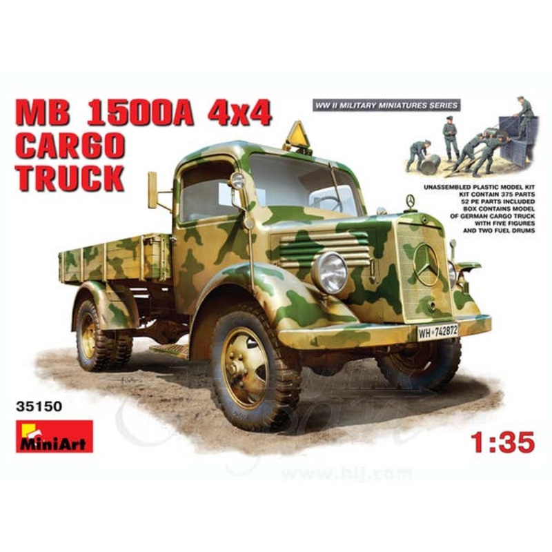 1/35 MB 1500A 4x4 Cargo Turck (Figure 5pcs)