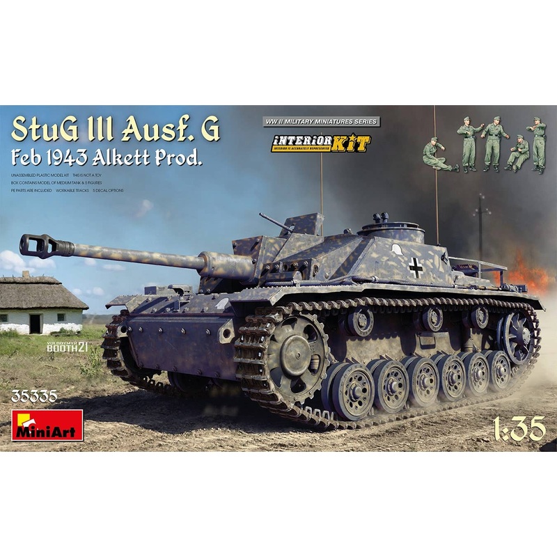 1/35 Sturmgeschutz G Type February 1943 Full Interior Made by Arquette