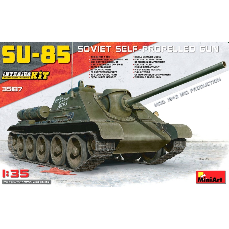 1/35 SU-85 Soviet Self-Propelled Gun Mod. 1943 Mid Production
