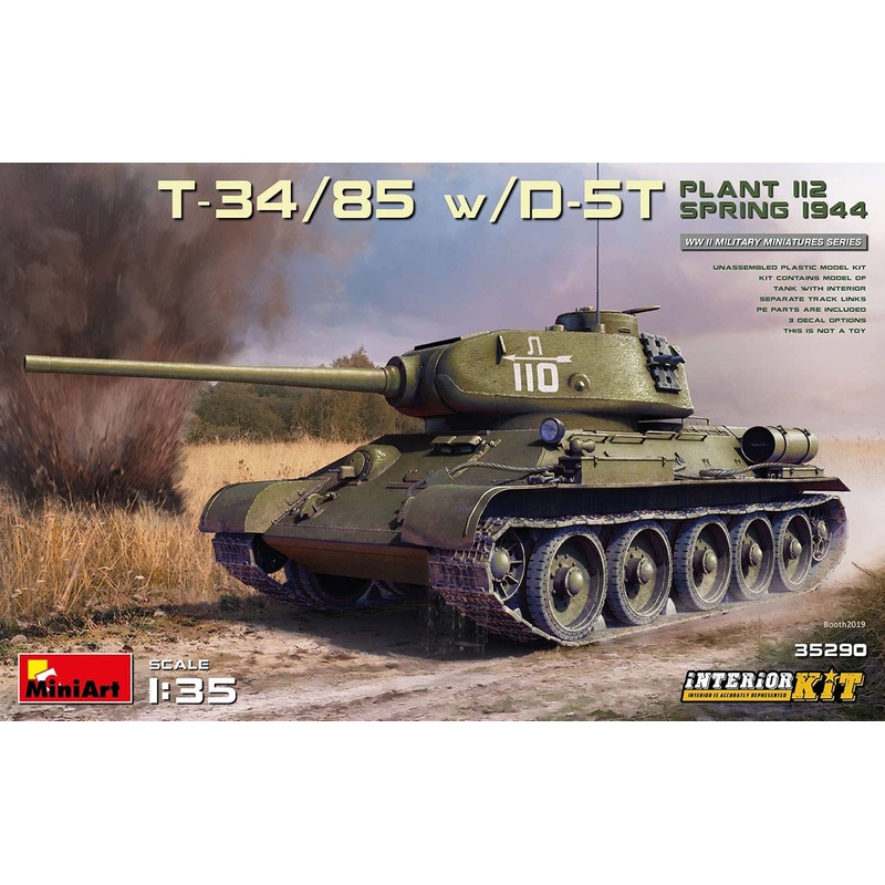 1/35 T-34/85 w/D-5T. Plant 112. Spring 1944