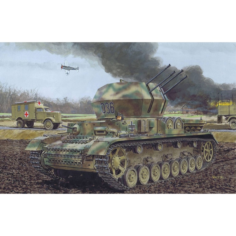 1/35 WW.II German Flakpanzer IV Wirbelwind Early Production (2 in1)