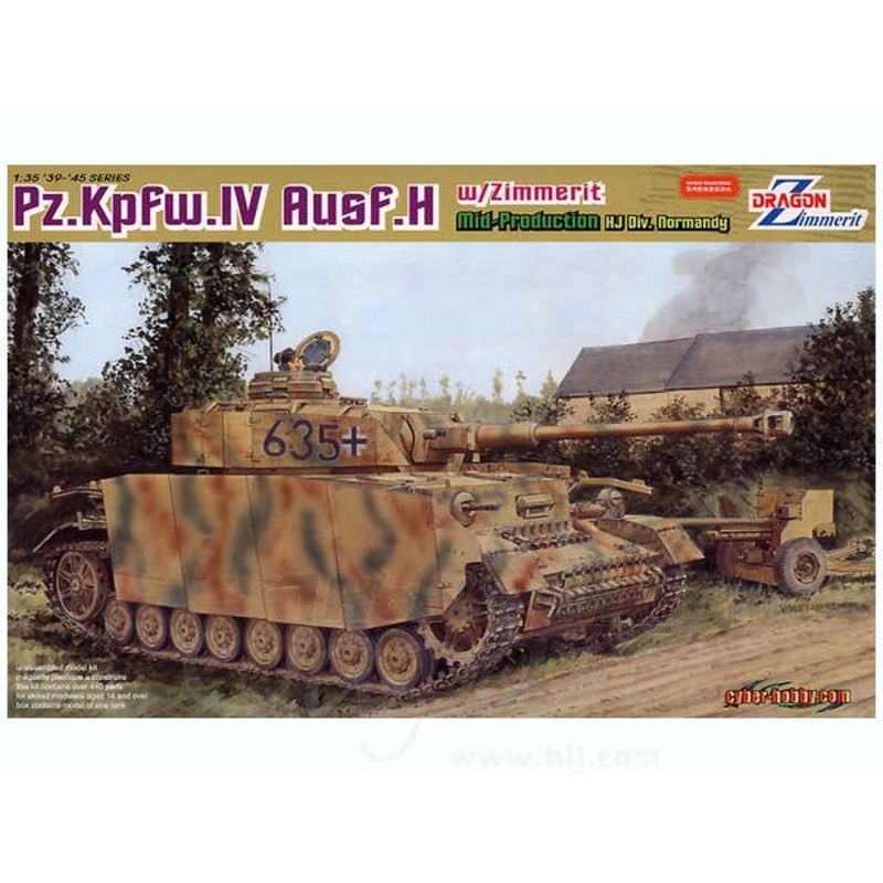 1/35 WW.II German Pz.Kpfw.IV Ausf.H Mid-Production w/Zimmerit Coating
