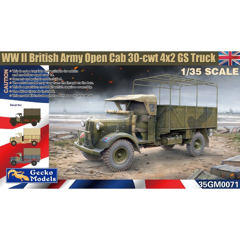 1/35 WWII British Army Open Cab 30-cwt 4x2 GS Truck