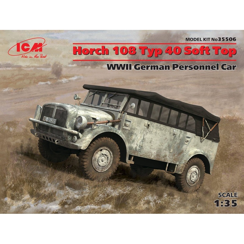 1/35 WWII German Personnel Car Horch 108 Typ40 Soft Top