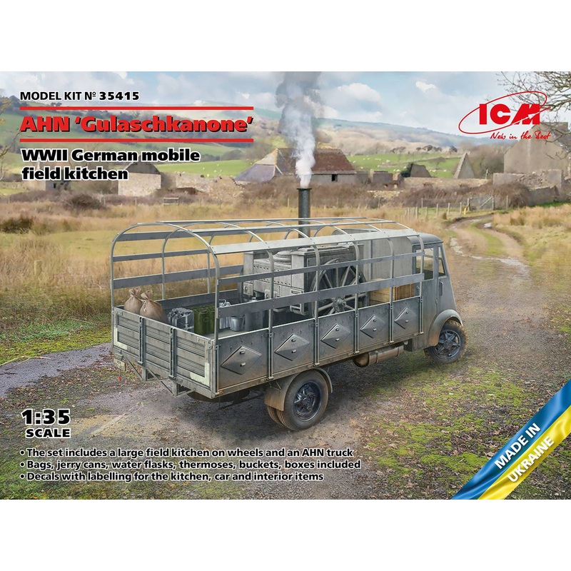 1/35 AHN Gulaschkanone WWII German mobile field kitchen