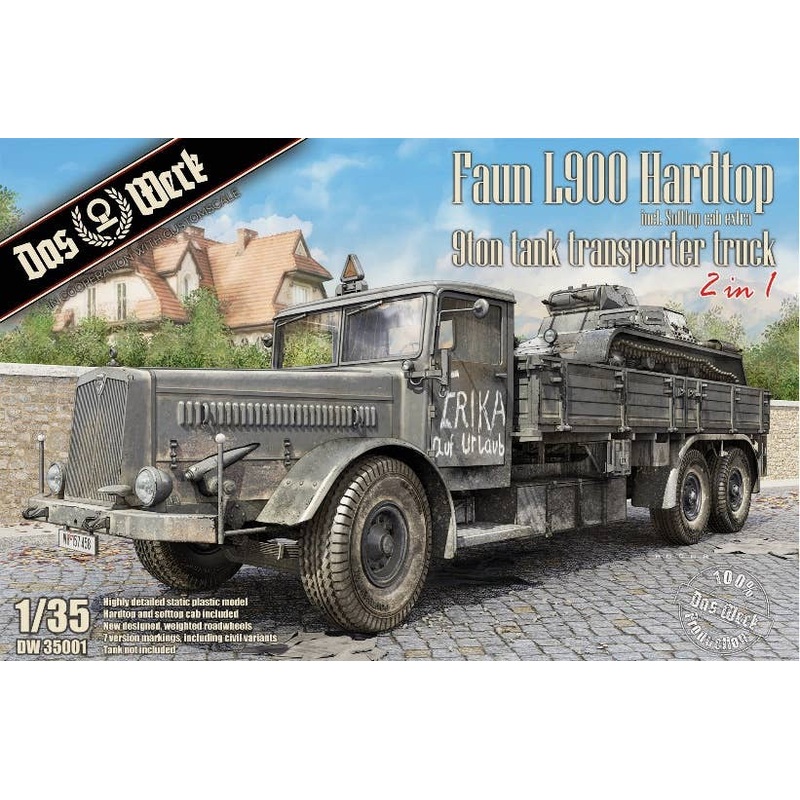 1/35 Faun 1900 Hardtop 9Ton Tank Transporter Truck