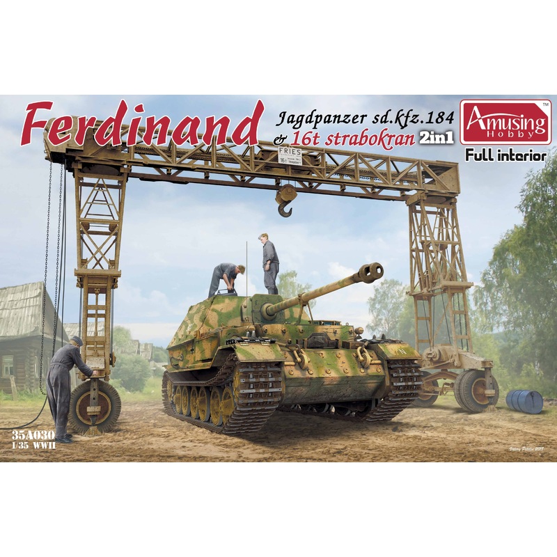 1/35 Ferdinand Jagdpanzer Sd.Kfz. 184 & 16t Strabokran