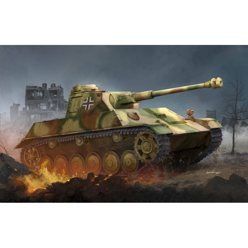 1/35 German Controlled Chassis III / IV Tank (Small Turret)