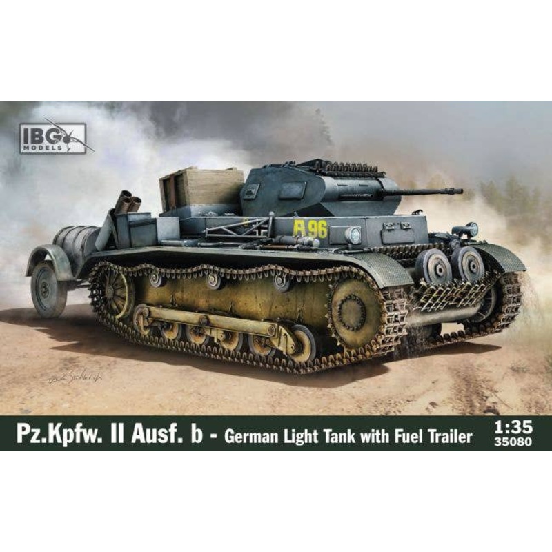 1/35 German Panzer II B type + Fuel Trailer with Miscellaneous Storage Box