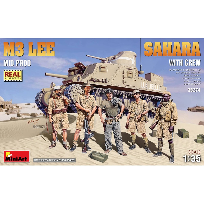 1/35 M3 Lee Mid Prod. Sahara w/Crew
