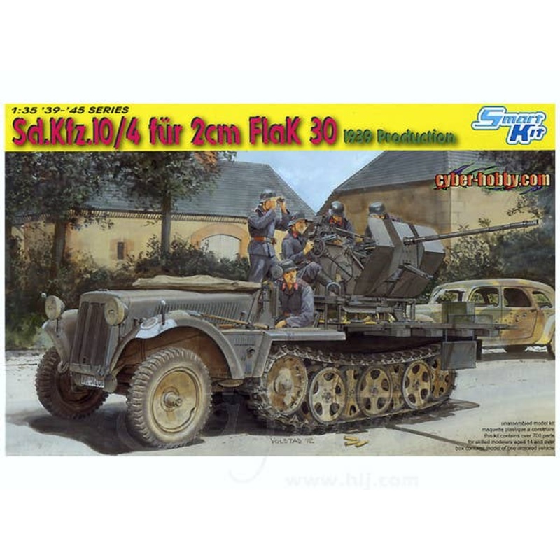 1/35 Sd.Kfz.10/4 Fur 2cm FlaK 30 1939 Production